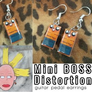 Miniature BOSS Guitar Pedal Earrings
